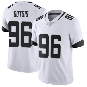 Nike Adam Gotsis Men's Limited Jacksonville Jaguars White Vapor Untouchable Jersey
