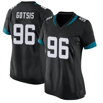 Nike Adam Gotsis Women's Game Jacksonville Jaguars Black Jersey