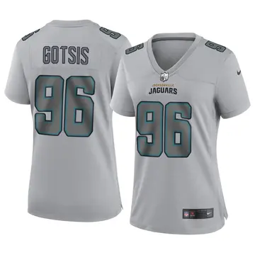 Nike Adam Gotsis Women's Game Jacksonville Jaguars Gray Atmosphere Fashion Jersey
