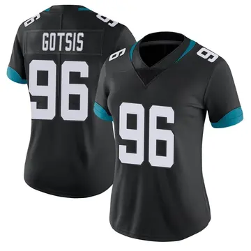 Nike Adam Gotsis Women's Limited Jacksonville Jaguars Black Vapor Untouchable Jersey