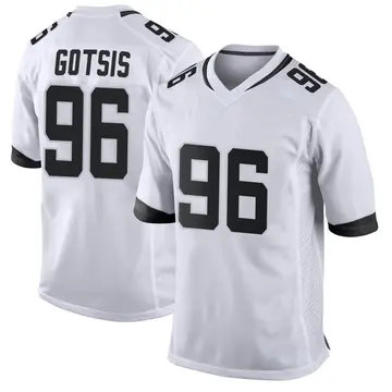 Nike Adam Gotsis Youth Game Jacksonville Jaguars White Jersey