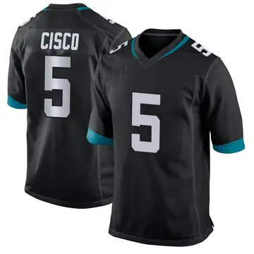 Nike Andre Cisco Men's Game Jacksonville Jaguars Black Jersey