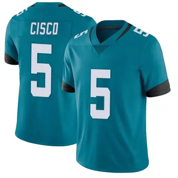 Nike Andre Cisco Men's Limited Jacksonville Jaguars Teal Vapor Untouchable Jersey