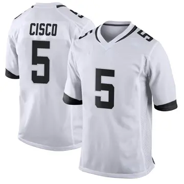 Nike Andre Cisco Youth Game Jacksonville Jaguars White Jersey
