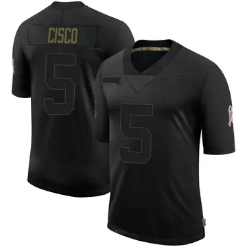 Nike Andre Cisco Youth Limited Jacksonville Jaguars Black 2020 Salute To Service Jersey