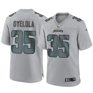 Nike Ayo Oyelola Men's Game Jacksonville Jaguars Gray Atmosphere Fashion Jersey