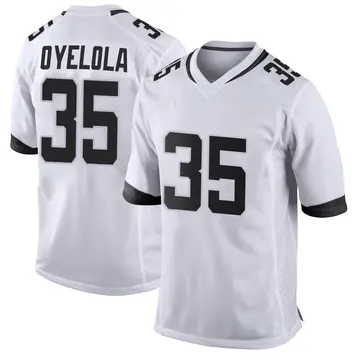 Nike Ayo Oyelola Men's Game Jacksonville Jaguars White Jersey