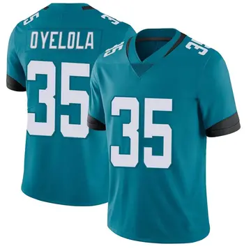 Nike Ayo Oyelola Men's Limited Jacksonville Jaguars Teal Vapor Untouchable Jersey