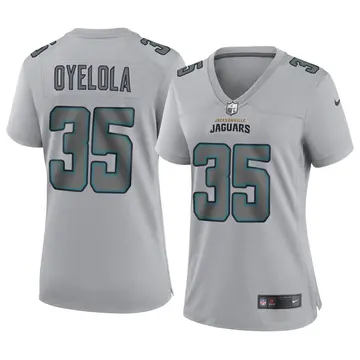 Nike Ayo Oyelola Women's Game Jacksonville Jaguars Gray Atmosphere Fashion Jersey