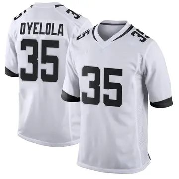 Nike Ayo Oyelola Youth Game Jacksonville Jaguars White Jersey