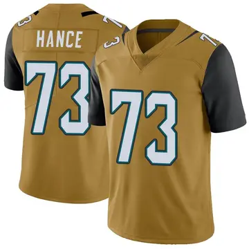 Nike Blake Hance Men's Limited Jacksonville Jaguars Gold Color Rush Vapor Untouchable Jersey