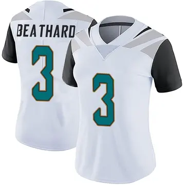 Nike C.J. Beathard Women's Limited Jacksonville Jaguars White Vapor Untouchable Jersey