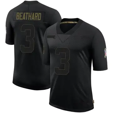 Nike C.J. Beathard Youth Limited Jacksonville Jaguars Black 2020 Salute To Service Jersey