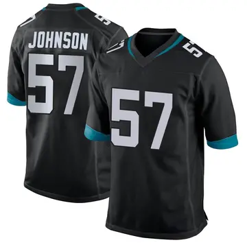 Nike Caleb Johnson Men's Game Jacksonville Jaguars Black Jersey