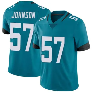 Nike Caleb Johnson Men's Limited Jacksonville Jaguars Teal Vapor Untouchable Jersey