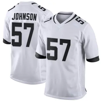 Nike Caleb Johnson Youth Game Jacksonville Jaguars White Jersey