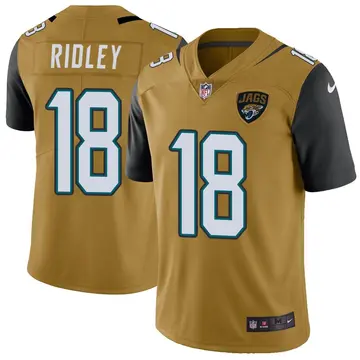 Nike Calvin Ridley Youth Limited Jacksonville Jaguars Gold Color Rush Vapor Untouchable Jersey