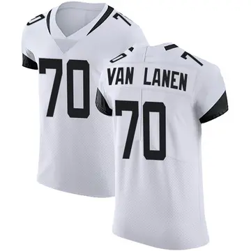 Nike Cole Van Lanen Men's Elite Jacksonville Jaguars White Vapor Untouchable Road Jersey