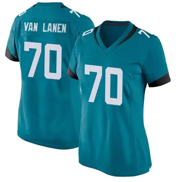 Nike Cole Van Lanen Women's Game Jacksonville Jaguars Teal Jersey