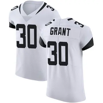 Nike Corey Grant Men's Elite Jacksonville Jaguars White Vapor Untouchable Road Jersey