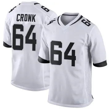 Nike Coy Cronk Men's Game Jacksonville Jaguars White Jersey
