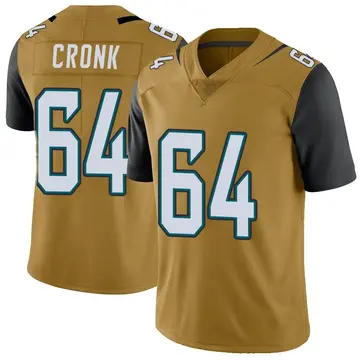 Nike Coy Cronk Men's Limited Jacksonville Jaguars Gold Color Rush Vapor Untouchable Jersey
