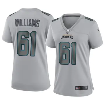 Nike Darryl Williams Women's Game Jacksonville Jaguars Gray Atmosphere Fashion Jersey