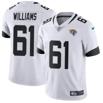 Nike Darryl Williams Youth Limited Jacksonville Jaguars White Vapor Untouchable Jersey