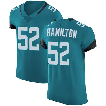 Nike Davon Hamilton Men's Elite Jacksonville Jaguars Teal DaVon Hamilton Vapor Untouchable Alternate Jersey