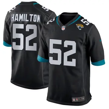 Nike Davon Hamilton Men's Game Jacksonville Jaguars Black DaVon Hamilton Jersey