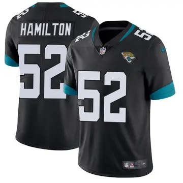 Nike Davon Hamilton Men's Limited Jacksonville Jaguars Black DaVon Hamilton Vapor Untouchable Jersey