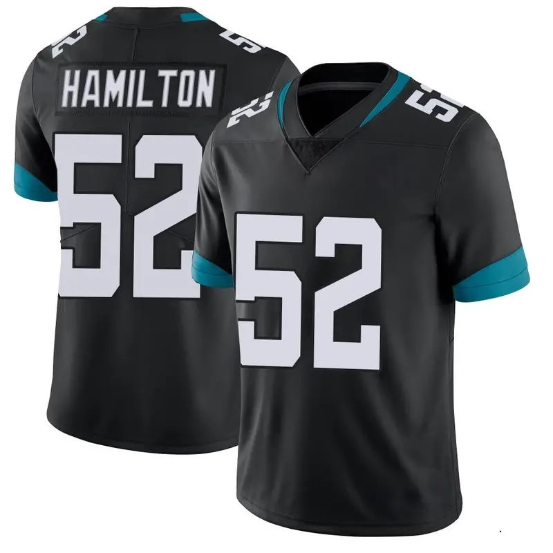 Nike Davon Hamilton Men's Limited Jacksonville Jaguars Black DaVon Hamilton Vapor Untouchable Jersey