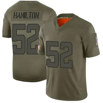 Nike Davon Hamilton Men's Limited Jacksonville Jaguars Camo DaVon Hamilton 2019 Salute to Service Jersey