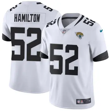 Nike Davon Hamilton Men's Limited Jacksonville Jaguars White DaVon Hamilton Vapor Untouchable Jersey