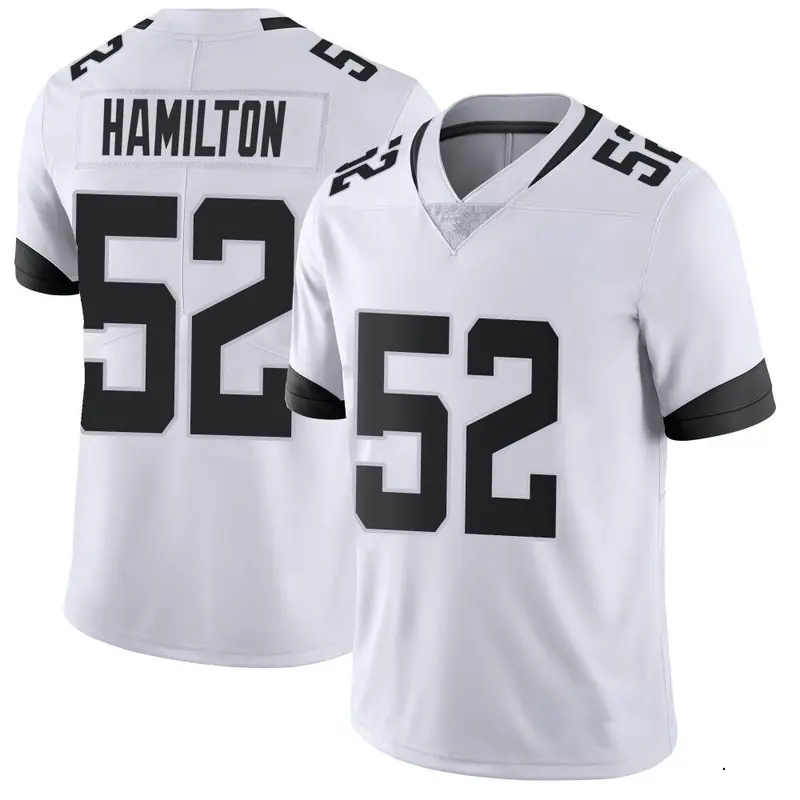 Nike Davon Hamilton Men's Limited Jacksonville Jaguars White DaVon Hamilton Vapor Untouchable Jersey