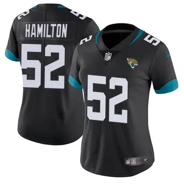 Nike Davon Hamilton Women's Limited Jacksonville Jaguars Black DaVon Hamilton Vapor Untouchable Jersey