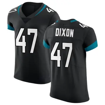 Nike De'Shaan Dixon Men's Elite Jacksonville Jaguars Black Vapor Untouchable Jersey