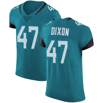 Nike De'Shaan Dixon Men's Elite Jacksonville Jaguars Teal Vapor Untouchable Alternate Jersey