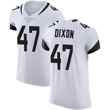 Nike De'Shaan Dixon Men's Elite Jacksonville Jaguars White Vapor Untouchable Road Jersey