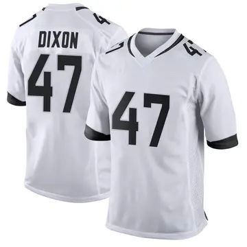 Nike De'Shaan Dixon Men's Game Jacksonville Jaguars White Jersey