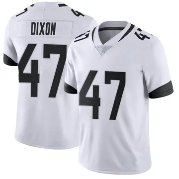Nike De'Shaan Dixon Men's Limited Jacksonville Jaguars White Vapor Untouchable Jersey