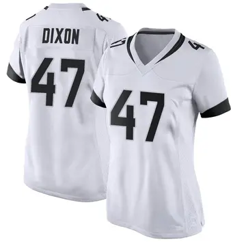 Nike De'Shaan Dixon Women's Game Jacksonville Jaguars White Jersey