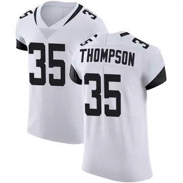 Nike Deionte Thompson Men's Elite Jacksonville Jaguars White Vapor Untouchable Road Jersey