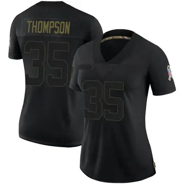 Nike Deionte Thompson Women's Limited Jacksonville Jaguars Black 2020 Salute To Service Jersey