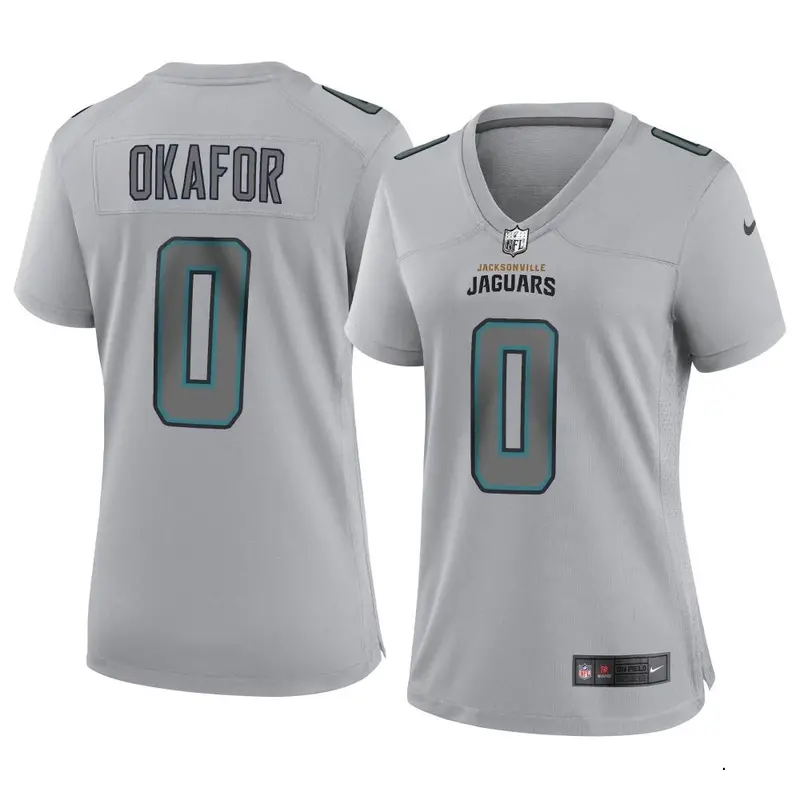 Nike Denzel Okafor Women's Game Jacksonville Jaguars Gray Atmosphere Fashion Jersey