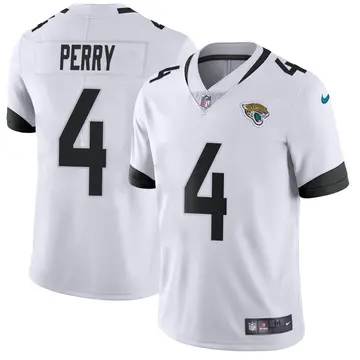 Nike E.J. Perry Men's Limited Jacksonville Jaguars White Vapor Untouchable Jersey