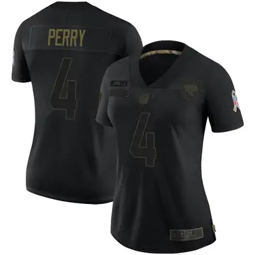 Nike E.J. Perry Women's Limited Jacksonville Jaguars Black 2020 Salute To Service Jersey