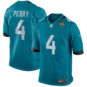 Nike E.J. Perry Youth Game Jacksonville Jaguars Teal Jersey