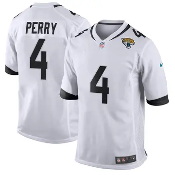 Nike E.J. Perry Youth Game Jacksonville Jaguars White Jersey
