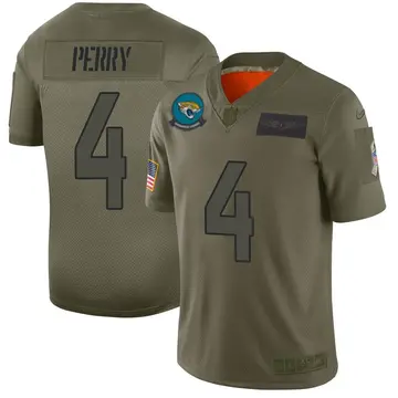 Nike E.J. Perry Youth Limited Jacksonville Jaguars Camo 2019 Salute to Service Jersey